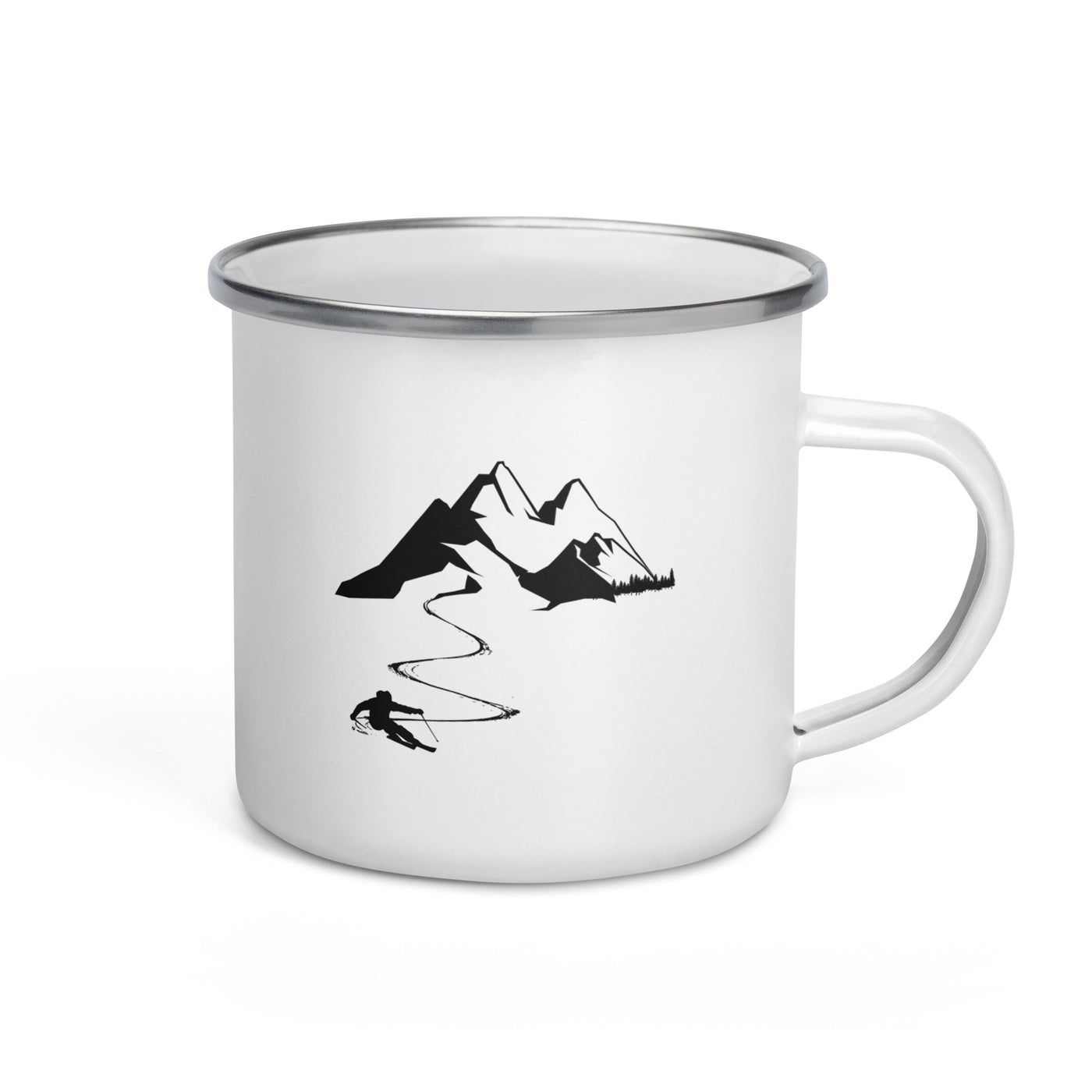 Skisüchtig - Emaille Tasse ski Default Title