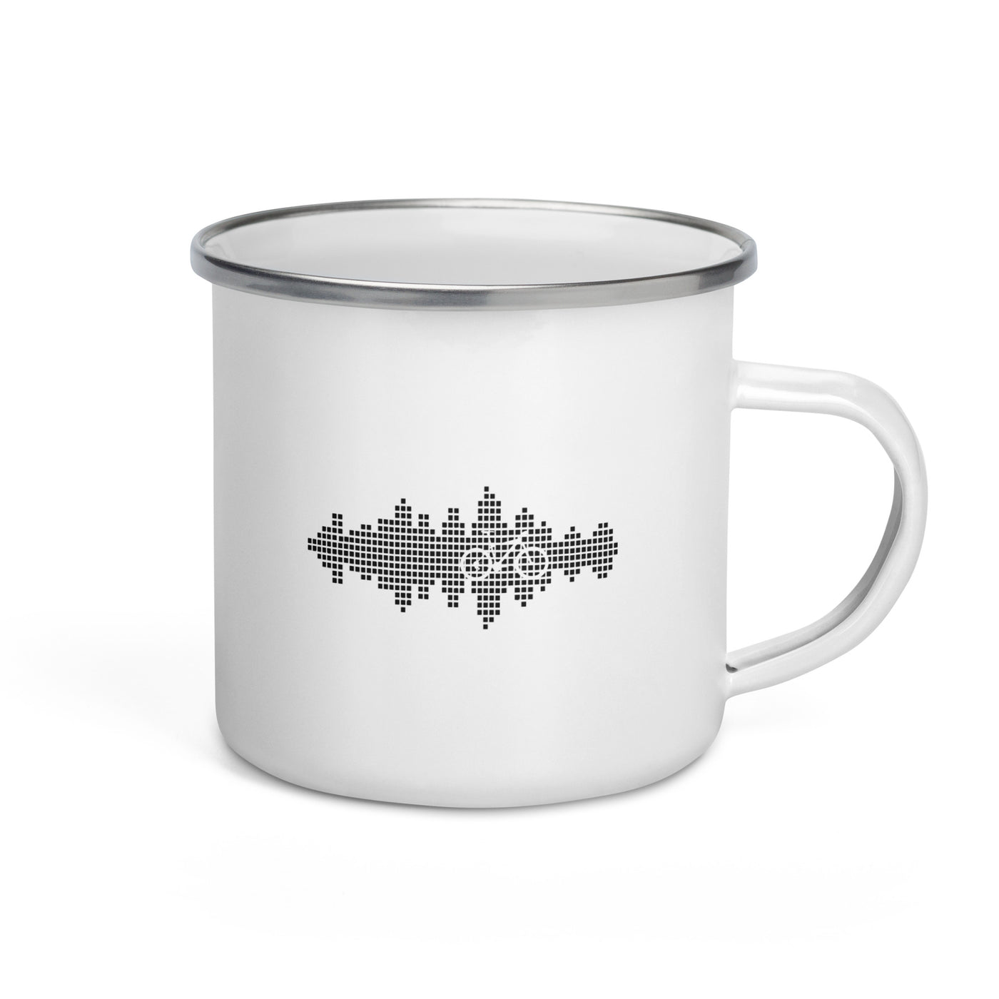 Sound Waves - Cycling - Emaille Tasse fahrrad Default Title