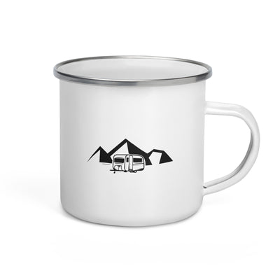 Mountain - Camping Caravan - Emaille Tasse camping Default Title