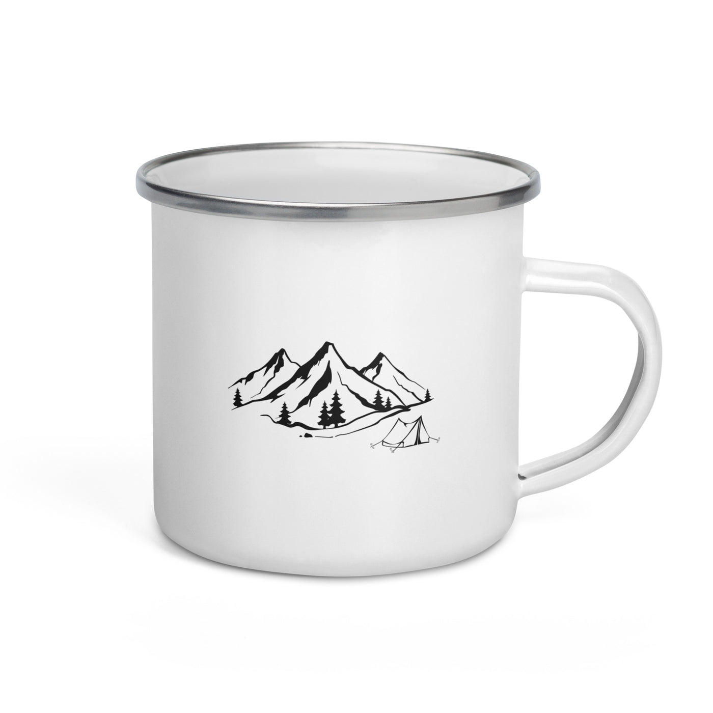 Mountain 1 And Camping - Emaille Tasse camping Default Title