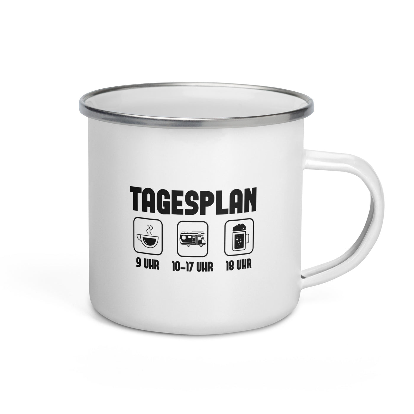 Tagesplan - Emaille Tasse camping Default Title