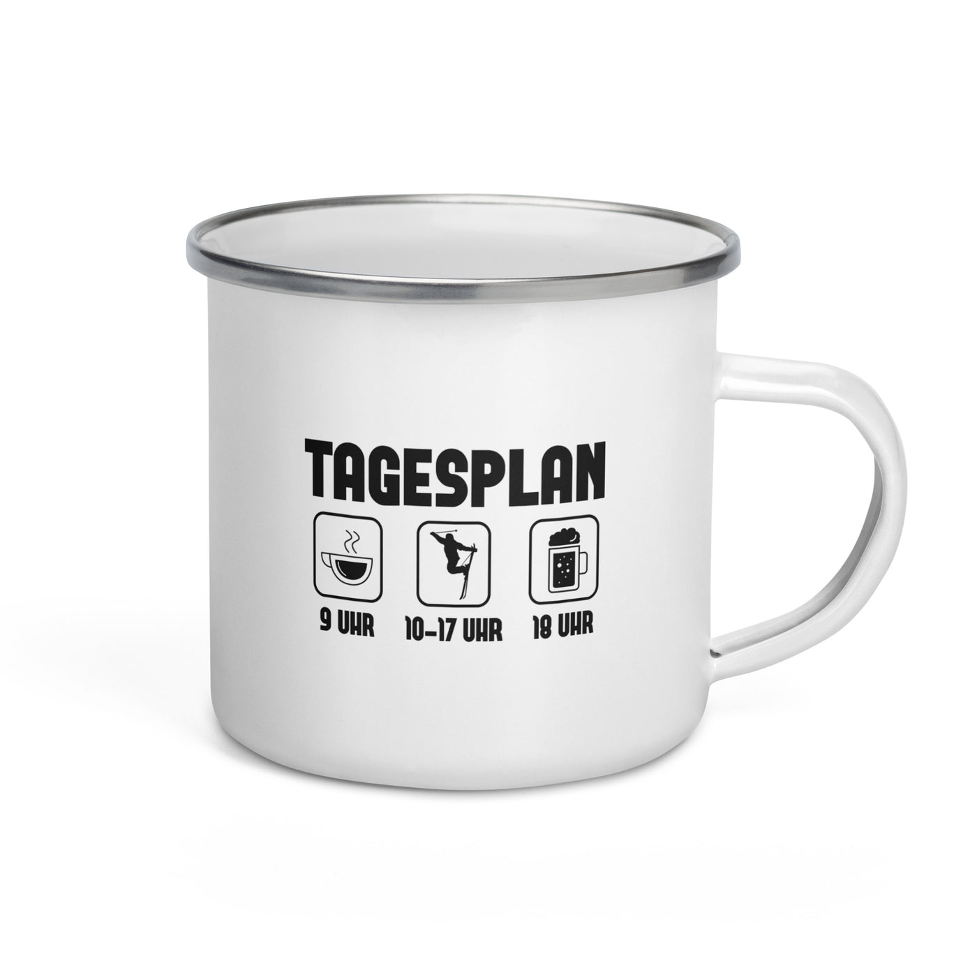 Tagesplan - Emaille Tasse ski Default Title