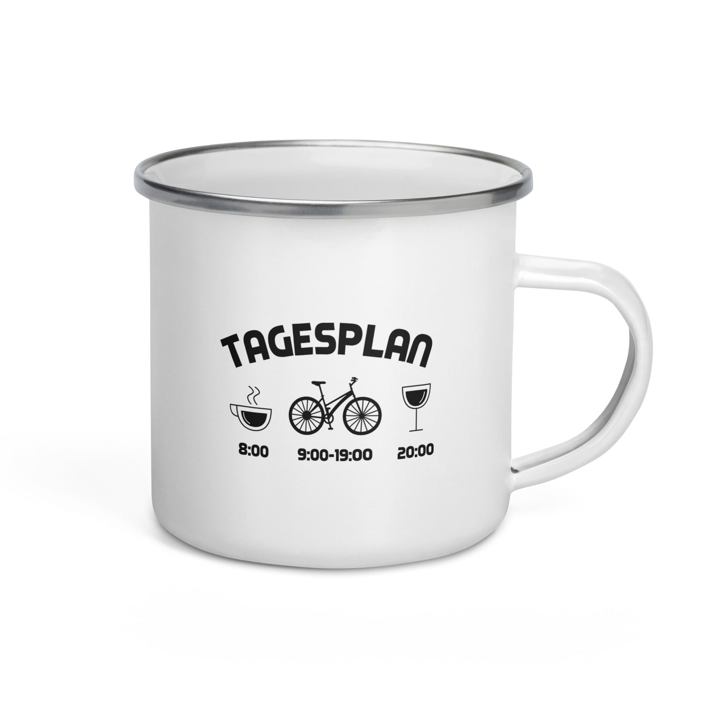 Tagesplan 1 - Emaille Tasse fahrrad Default Title