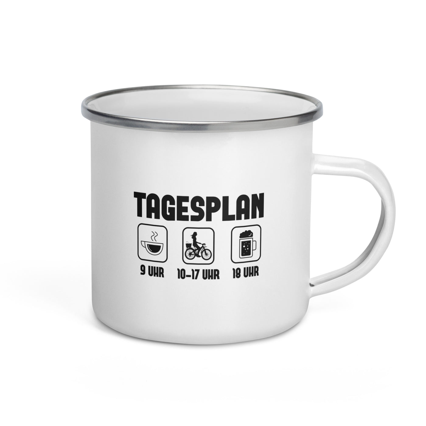 Tagesplan 2 - Emaille Tasse fahrrad Default Title