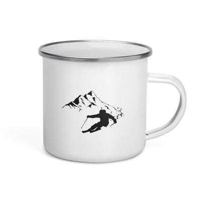 Tiefschnee Skier - Emaille Tasse ski Default Title