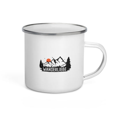 Wanderliebe, Berge Und Sonne - Emaille Tasse wandern Default Title