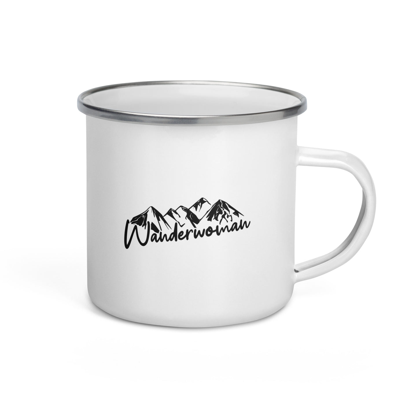 Wanderwoman - Emaille Tasse berge wandern Default Title