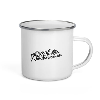 Wanderwoman - Emaille Tasse berge wandern Default Title