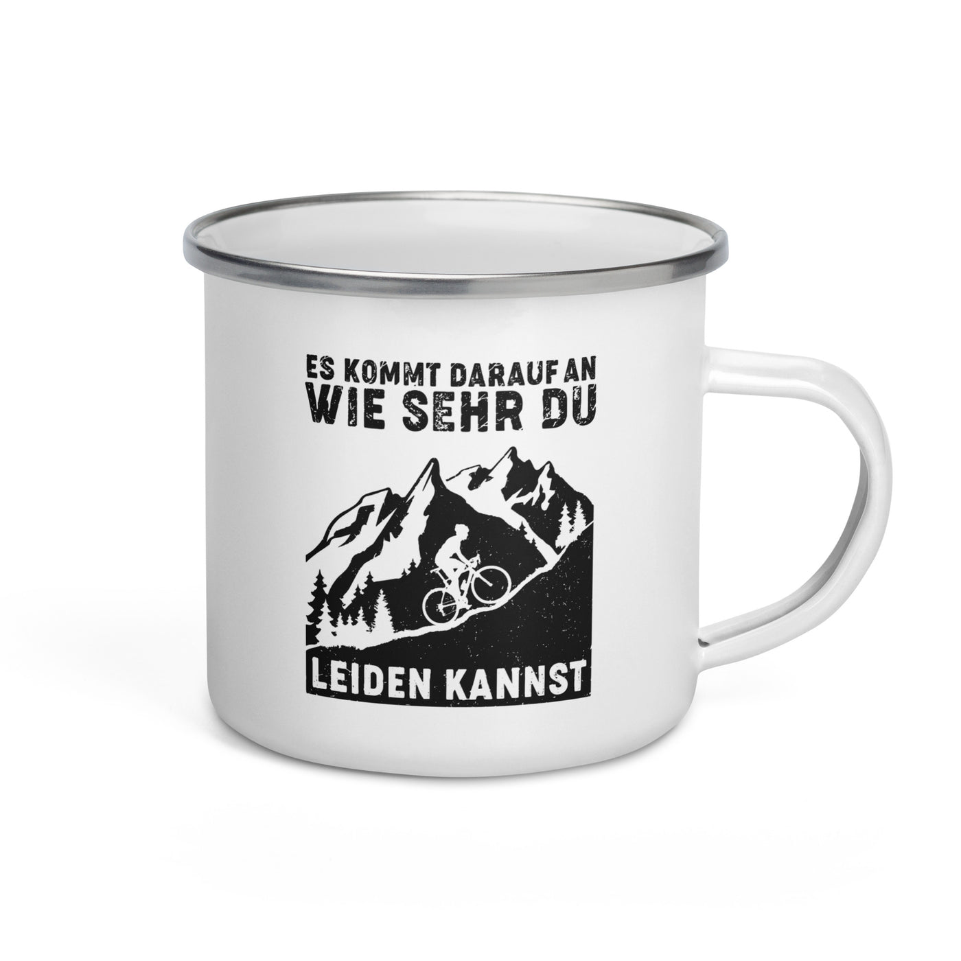 Wie Sehr Du Leiden Kannst - Emaille Tasse fahrrad mountainbike Default Title