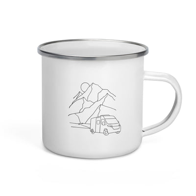 Wohnmobil Minimalistisch - Emaille Tasse camping Default Title