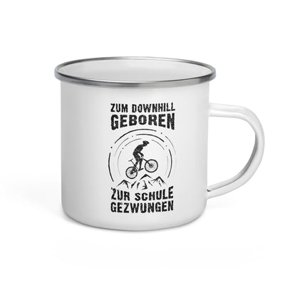 Zum Downhill Geboren - Emaille Tasse mountainbike Default Title