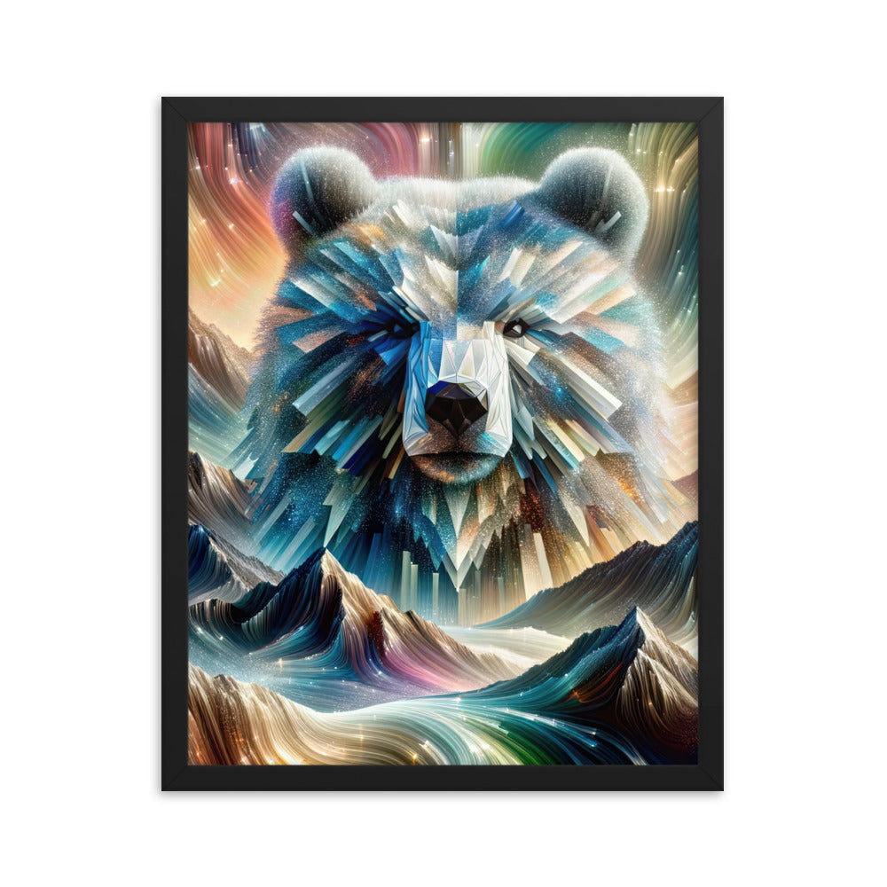 Alpen & Bär Kaleidoskop - Abstrakte Lichtkunst mit Kraft - Premium Poster mit Rahmen camping xxx yyy zzz 40.6 x 50.8 cm