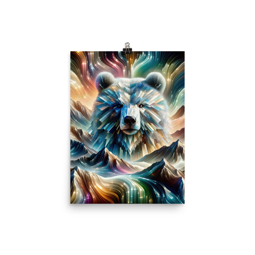 Alpen & Bär Kaleidoskop - Abstrakte Lichtkunst mit Kraft - Poster camping xxx yyy zzz 30.5 x 40.6 cm