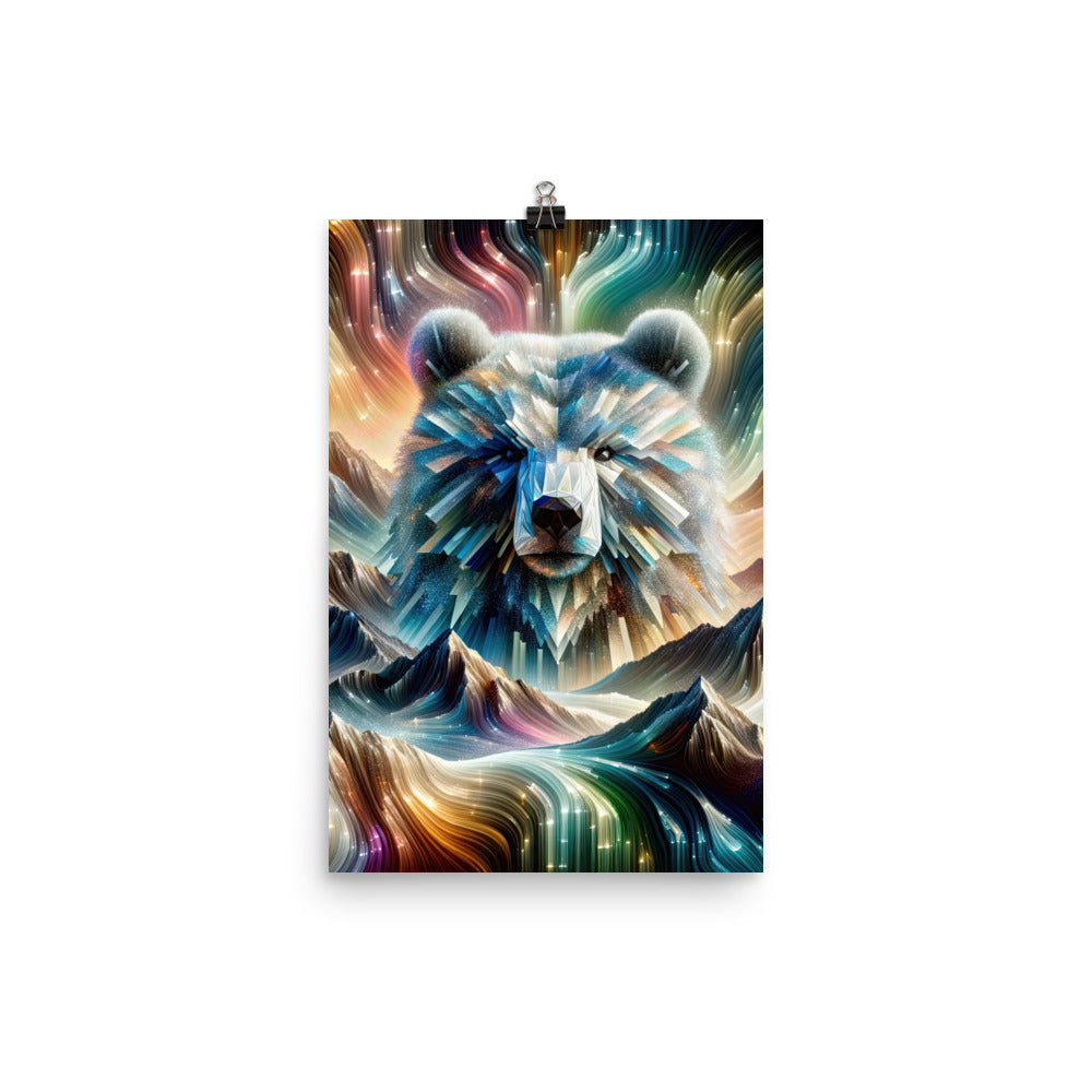 Alpen & Bär Kaleidoskop - Abstrakte Lichtkunst mit Kraft - Poster camping xxx yyy zzz 30.5 x 45.7 cm