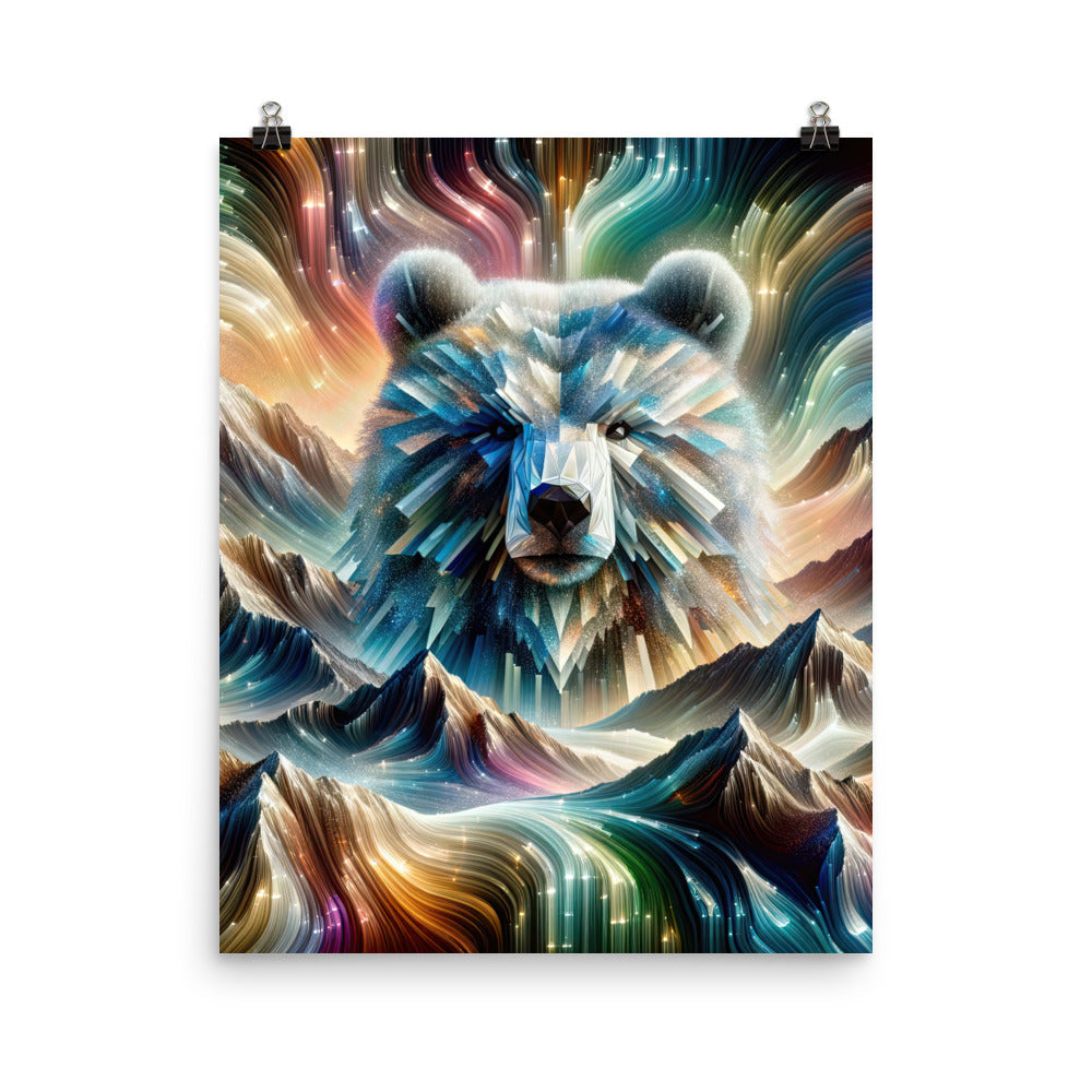 Alpen & Bär Kaleidoskop - Abstrakte Lichtkunst mit Kraft - Poster camping xxx yyy zzz 40.6 x 50.8 cm