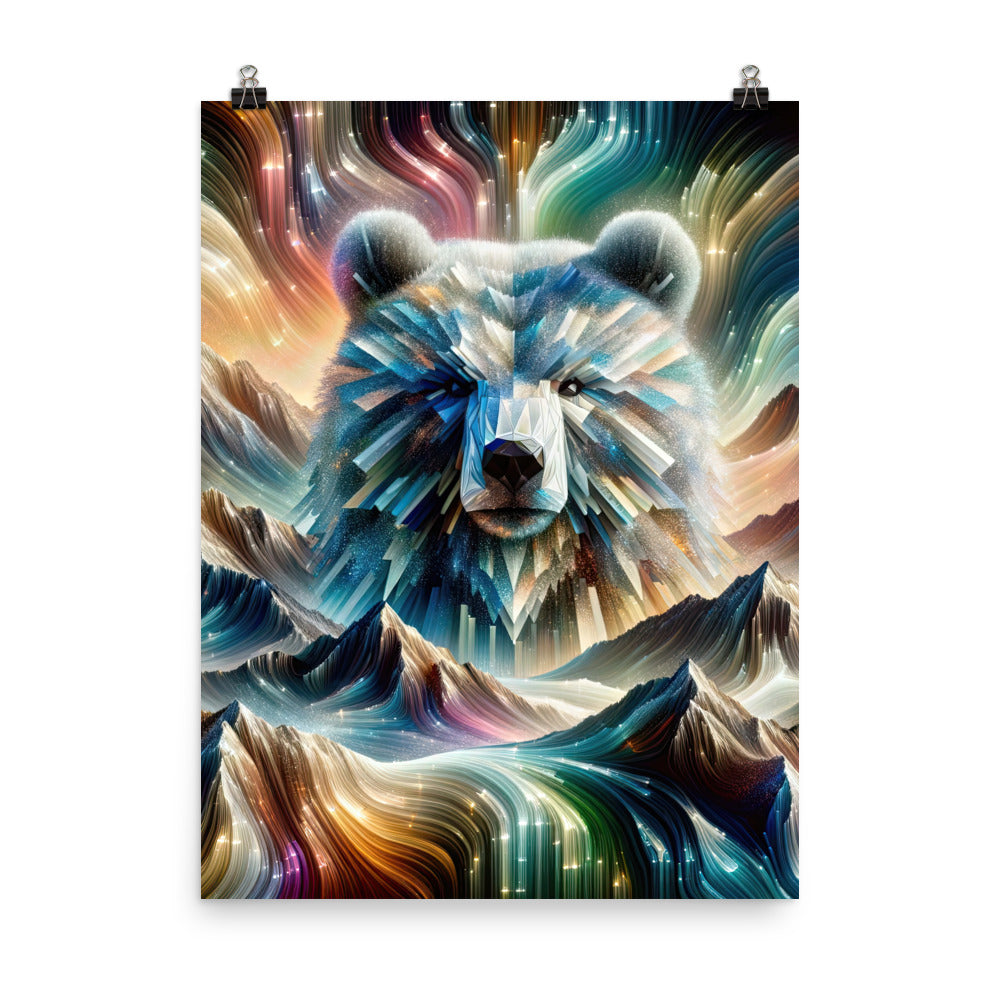 Alpen & Bär Kaleidoskop - Abstrakte Lichtkunst mit Kraft - Poster camping xxx yyy zzz 45.7 x 61 cm