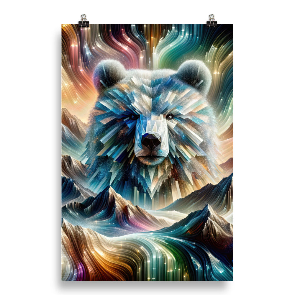 Alpen & Bär Kaleidoskop - Abstrakte Lichtkunst mit Kraft - Poster camping xxx yyy zzz 50.8 x 76.2 cm