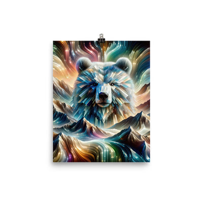 Alpen & Bär Kaleidoskop - Abstrakte Lichtkunst mit Kraft - Poster camping xxx yyy zzz 20.3 x 25.4 cm