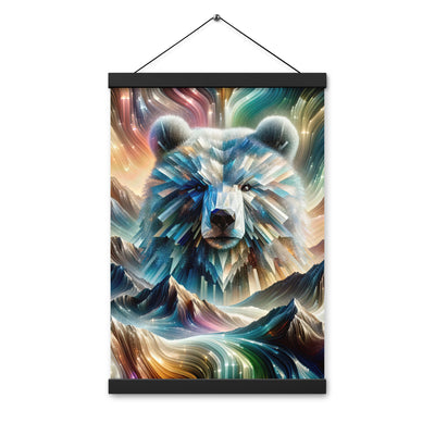 Alpen & Bär Kaleidoskop - Abstrakte Lichtkunst mit Kraft - Premium Poster mit Aufhängung camping xxx yyy zzz 30.5 x 45.7 cm