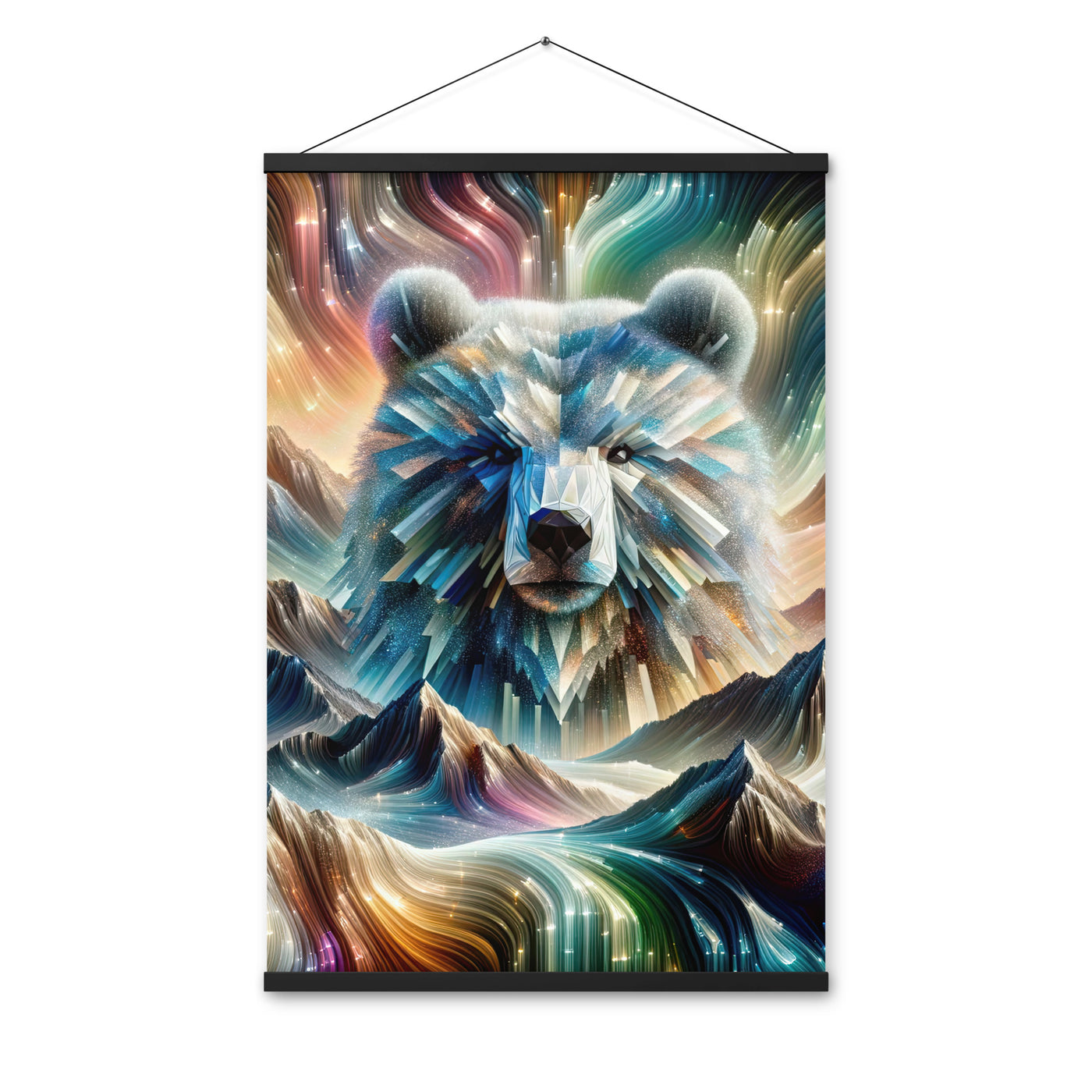 Alpen & Bär Kaleidoskop - Abstrakte Lichtkunst mit Kraft - Premium Poster mit Aufhängung camping xxx yyy zzz 61 x 91.4 cm