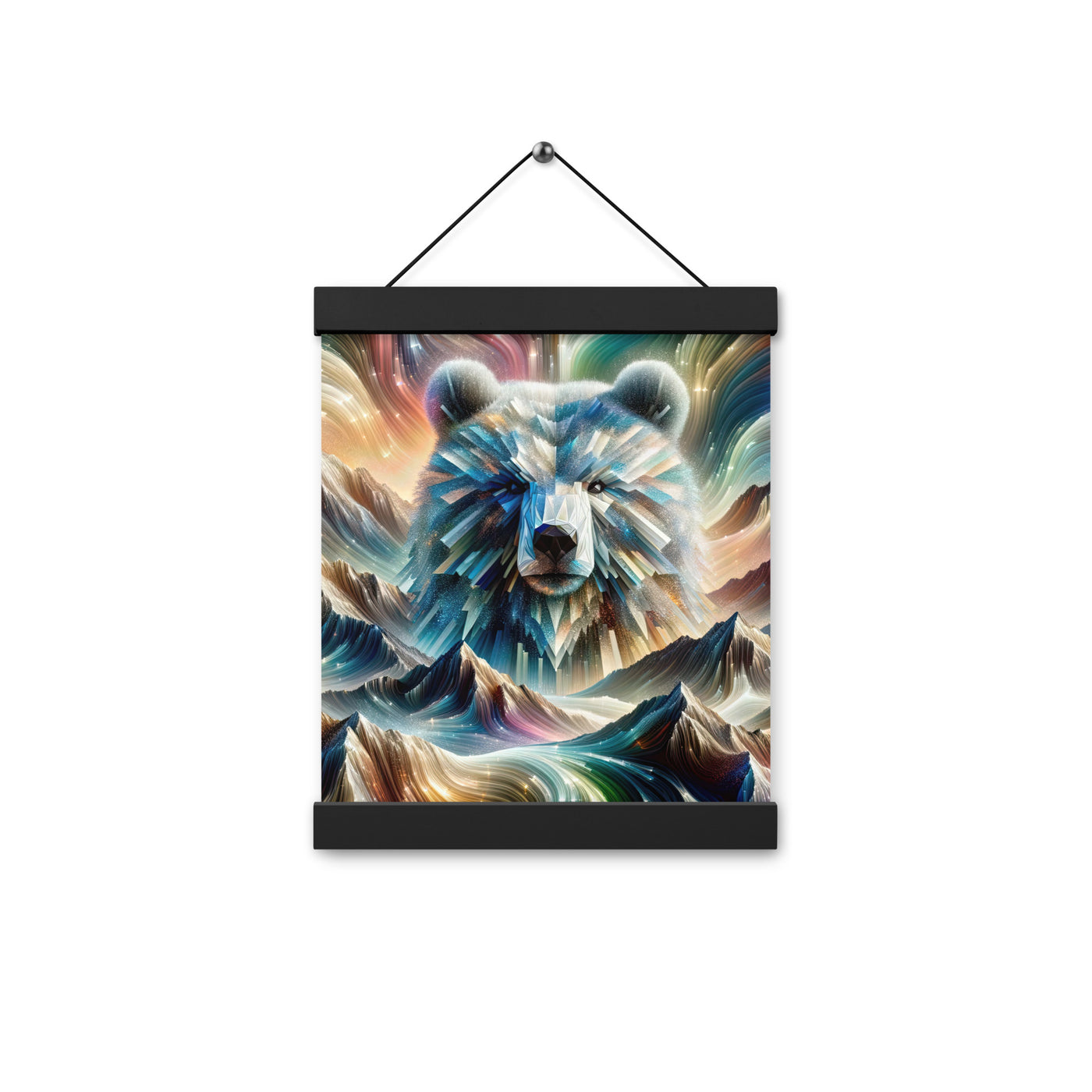 Alpen & Bär Kaleidoskop - Abstrakte Lichtkunst mit Kraft - Premium Poster mit Aufhängung camping xxx yyy zzz 20.3 x 25.4 cm