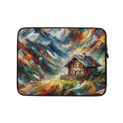 Expressionistisches Farbchaos der Alpen und Schönheit der Berge - Abstrakt - Laptophülle berge xxx yyy zzz 13″