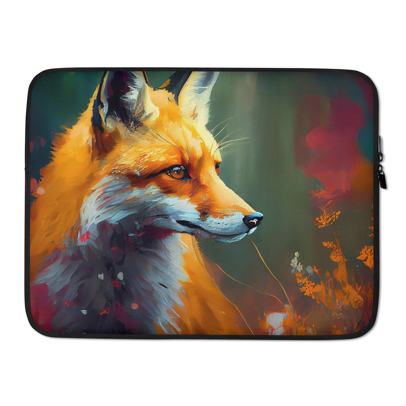 Fuchs - Ölmalerei - Schönes Kunstwerk - Laptophülle camping xxx 15″