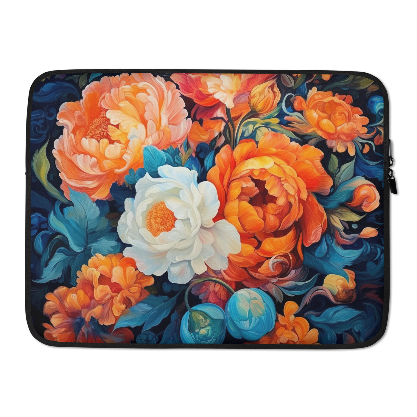 Bunte Blumen - Schöne Malerei - Laptophülle camping xxx 15″