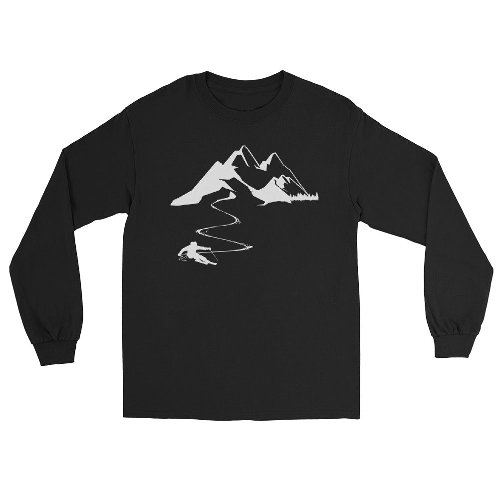 Skisüchtig - Herren Longsleeve ski Schwarz