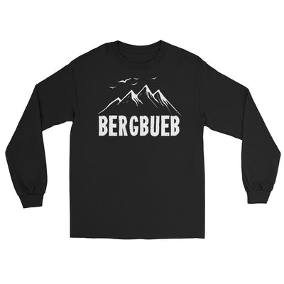 Bergbueb - Herren Longsleeve berge Schwarz