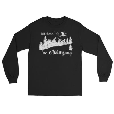 Ich kenn' da 'ne Abkürzung - Herren Longsleeve klettern ski xxx yyy zzz Black