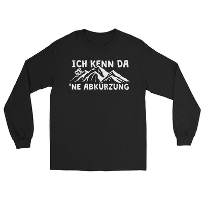 Ich kenn da ne Abkürzung - Wohnmobil - Herren Longsleeve camping xxx yyy zzz Black