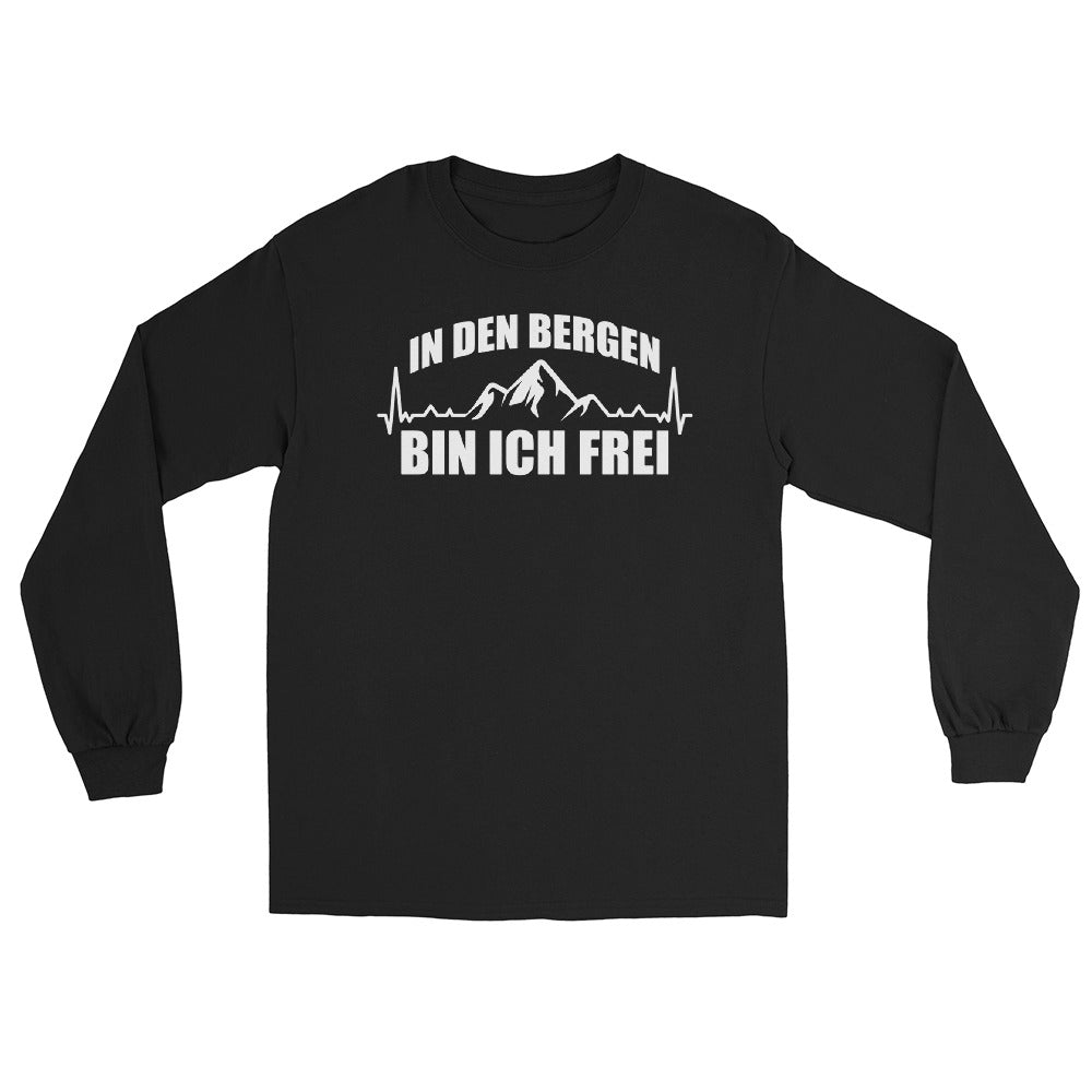 In Den Bergen Bin Ich Frei 1 - Herren Longsleeve berge xxx yyy zzz Black