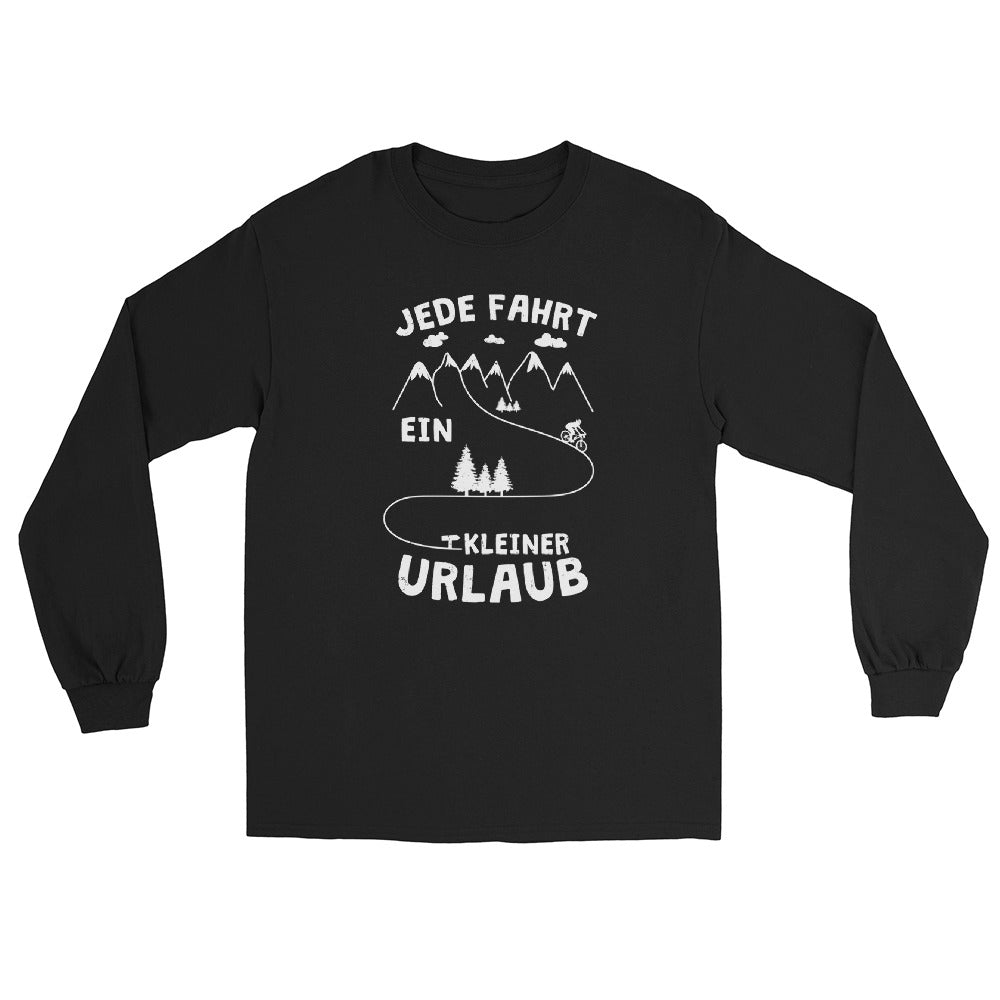 Jede Fahrt ein kleiner Urlaub - Herren Longsleeve fahrrad xxx yyy zzz Black