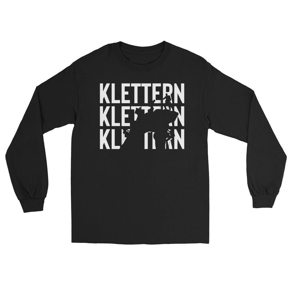 Klettern - Herren Longsleeve klettern xxx yyy zzz Black