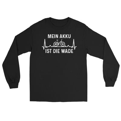 Mein Akku Ist Die Wade 1 - Herren Longsleeve fahrrad xxx yyy zzz Black