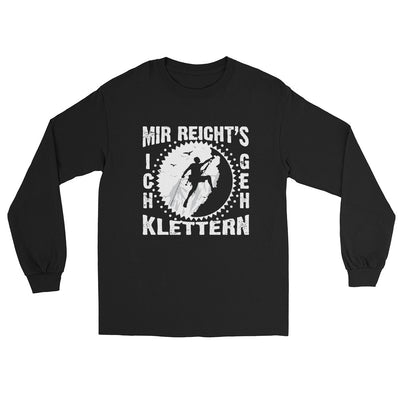 Mir reichts ich geh klettern - Herren Longsleeve klettern xxx yyy zzz Black