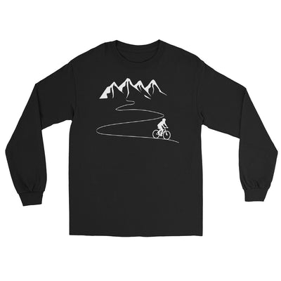 Berge - Kurve Linie - Radfahren - Herren Longsleeve fahrrad xxx yyy zzz Black