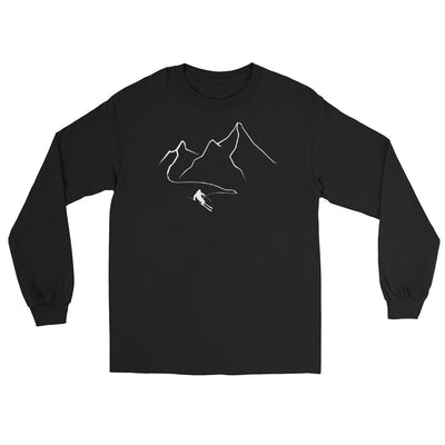 Berge - Skifahren - (32) - Herren Longsleeve klettern ski xxx yyy zzz Black