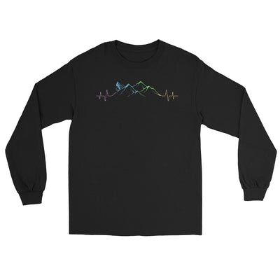 Mountainbiker auf Berg - (M) - Herren Longsleeve xxx yyy zzz Black