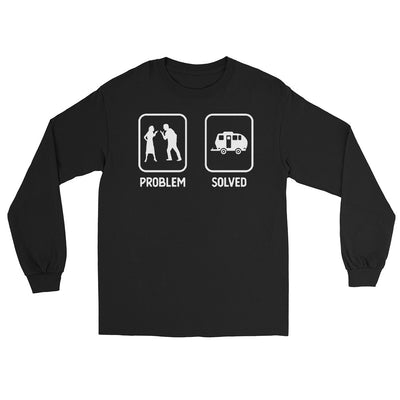 Problem Solved - Camping Caravan - Herren Longsleeve camping xxx yyy zzz Black