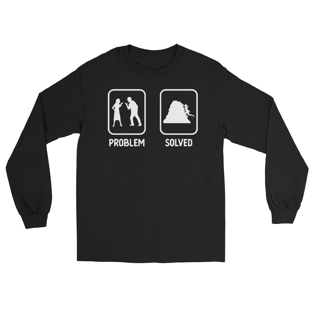 Problem Solved - Frau Klettern - Herren Longsleeve klettern xxx yyy zzz Black