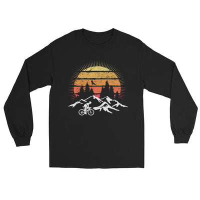 Radfahrer und Sonne Vintage - Herren Longsleeve fahrrad xxx yyy zzz Black