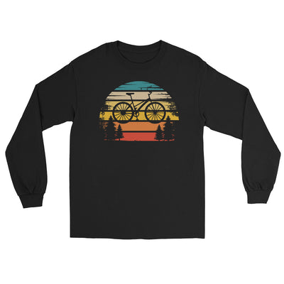 Retro Sonne und Fahrrad - Herren Longsleeve fahrrad xxx yyy zzz Black