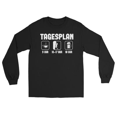 Tagesplan 1 - Herren Longsleeve klettern xxx yyy zzz Black