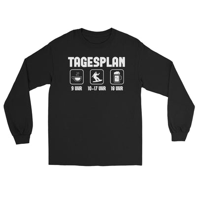 Tagesplan 1 - Herren Longsleeve snowboarden xxx yyy zzz Black