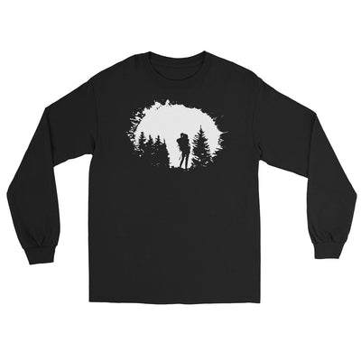 Bäume - Wandern - Herren Longsleeve wandern xxx yyy zzz Black