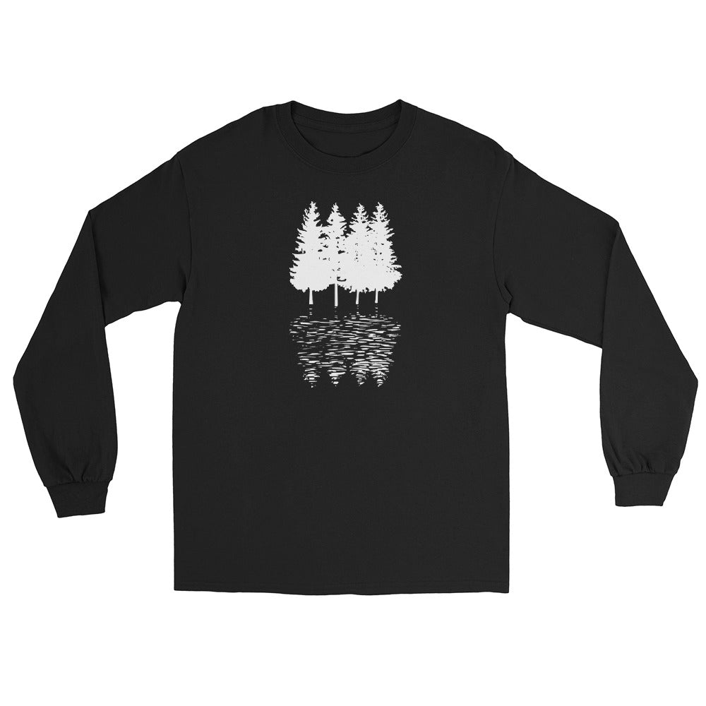 Bäume - Herren Longsleeve camping xxx yyy zzz Black