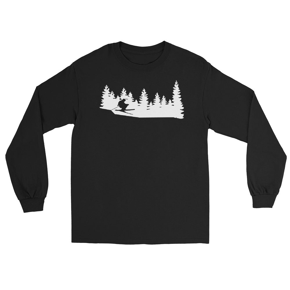 Bäume - Skifahren - Herren Longsleeve klettern ski xxx yyy zzz Black