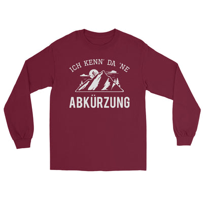 Ich kenn da ne Abkürzung - (M) - Herren Longsleeve xxx yyy zzz Maroon